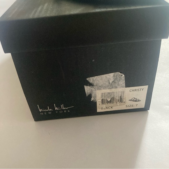 💴Sold💴 
Nicole by Nicole Miller Black Studded Sandals - Picture 5 of 10